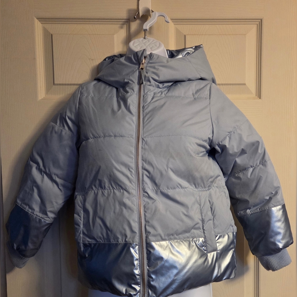 Crewcuts Reversible Metallic Puffer Coat Size Medium